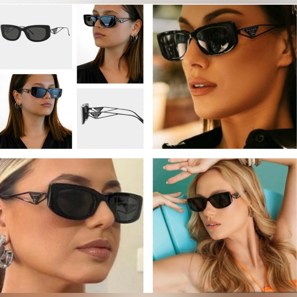 PRADA ULTRA COOL FRAMES WITH METAL ARMS FEATURE THE SIGNATURE TRIANGLE SUNNIES - Picture 5 of 16